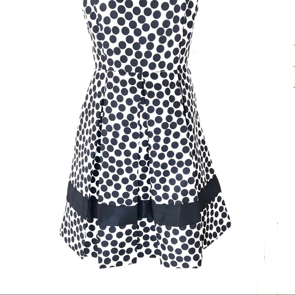 Danny & Nicola Polka Dot Fit & Flare Dress Sz 12P - Picture 5 of 8